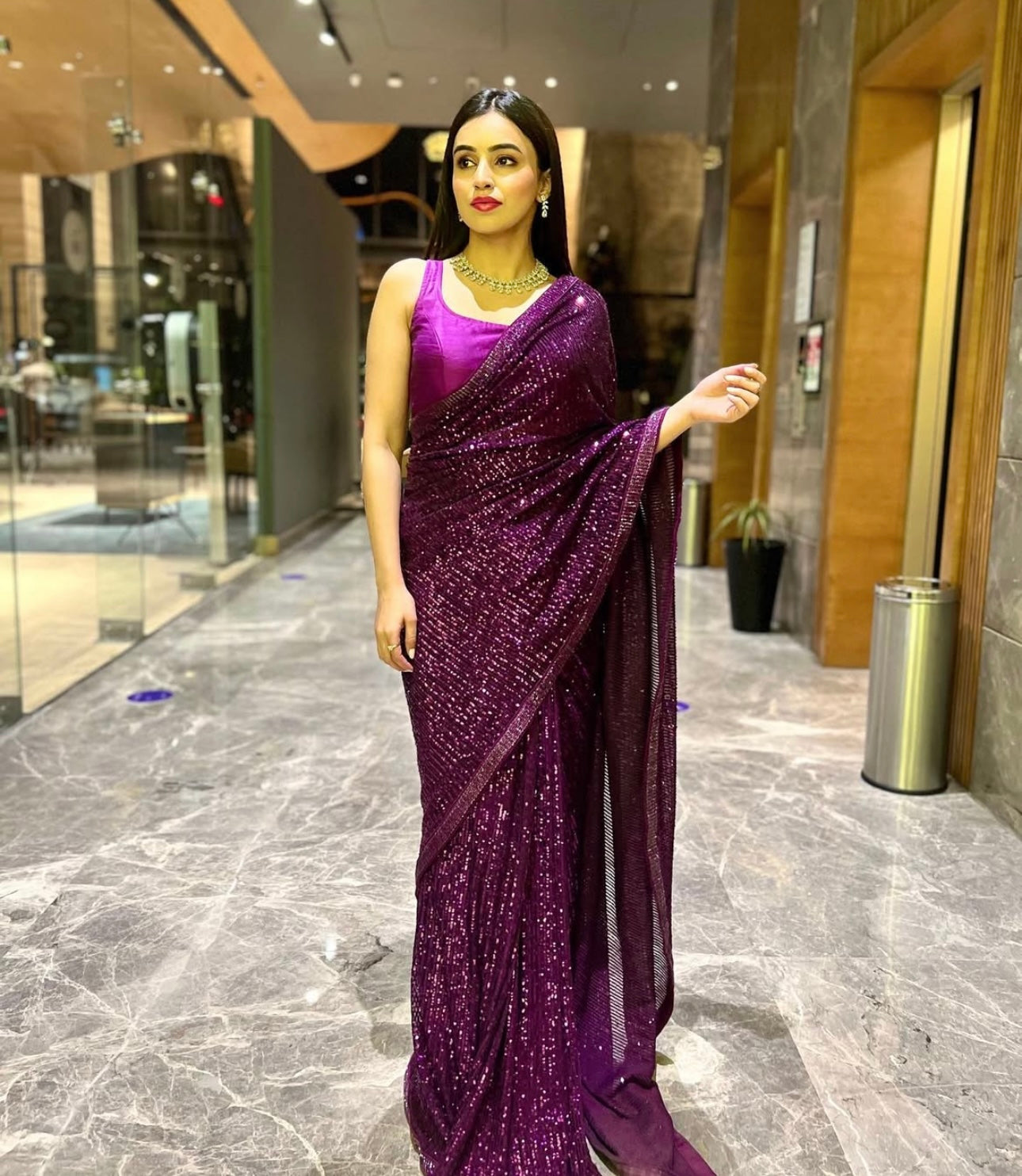 A saree which will capture your heart 💜💜