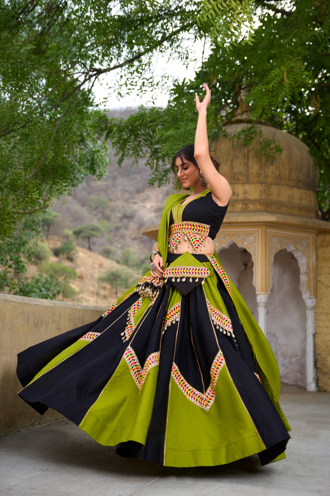 Grace in Every twirls - Navratri Lehenga set