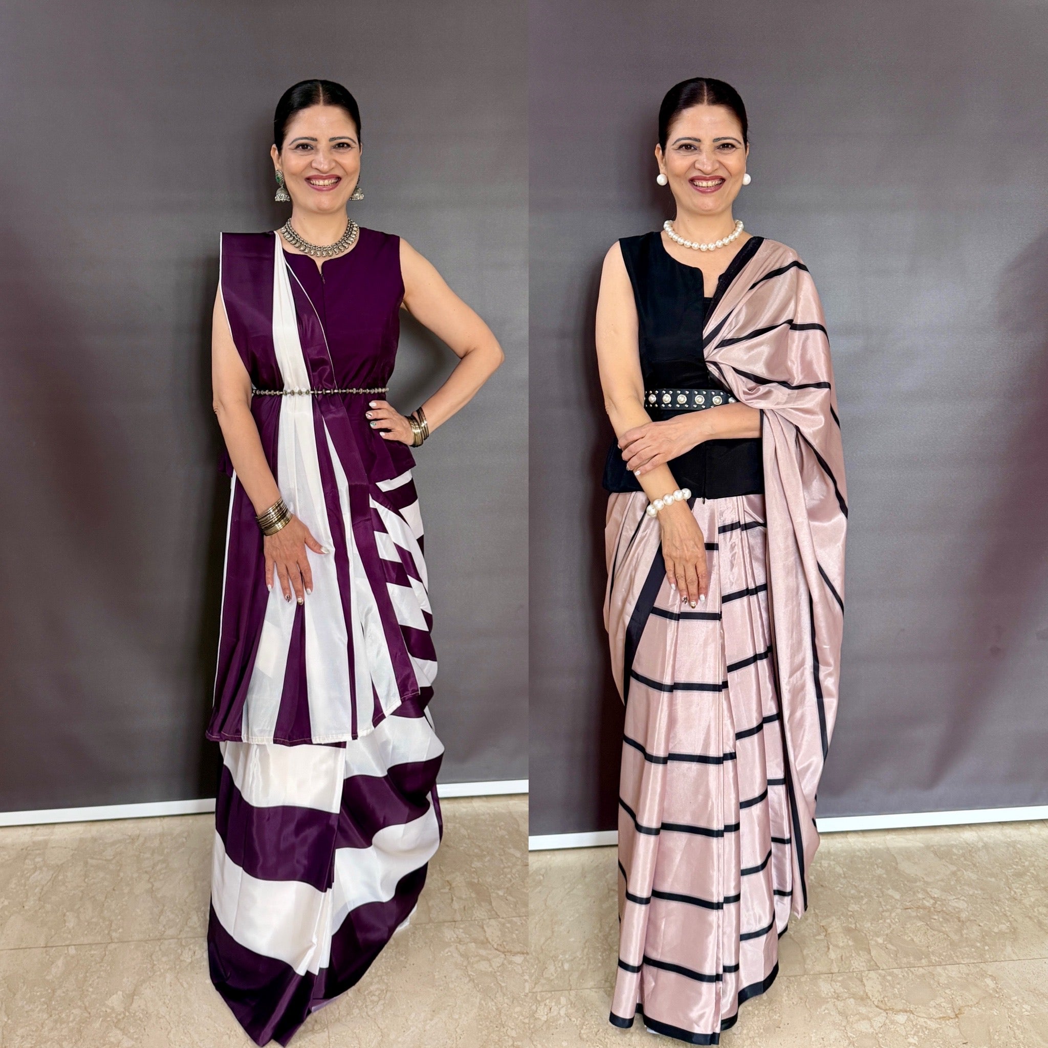 Magical zip go blouse with stunning ready to wear saree